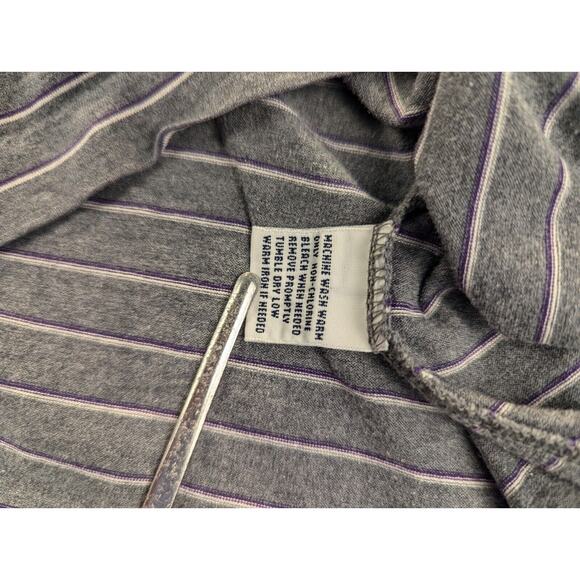 Ralph Lauren Polo Golf Shirt Large Men's VTG Gray Striped Short Sleeve - Picture 8 of 10